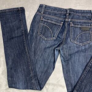 JOE'S JEANS Women's 25 Stretch Skinny Ankle Cigarette Fit Low Rise Dark Denim